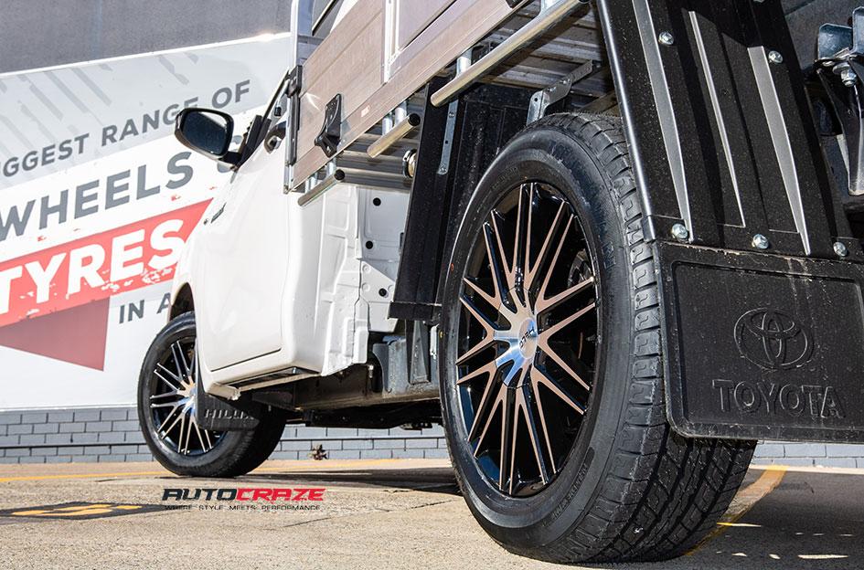 TOYOTA HILUX N80 4WD HE880 GLOSS BLACK MACHINED FACE
